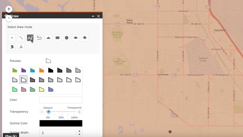 Using the draw tool in eddmaps GIS